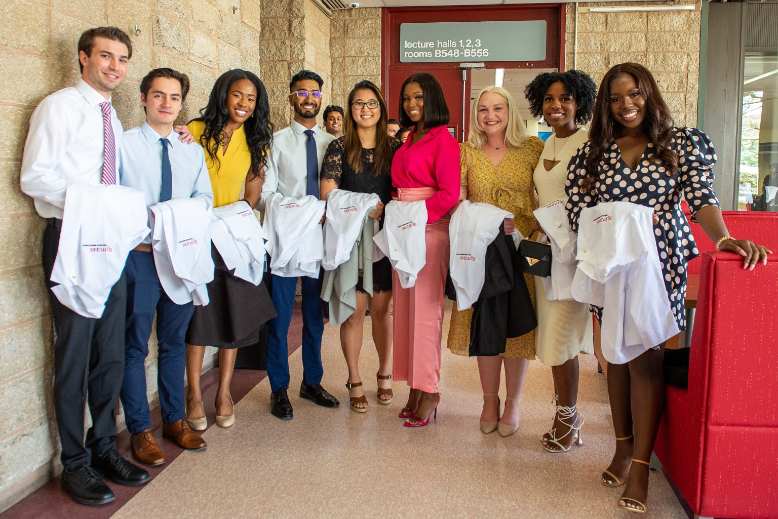 white coat ceremony dress